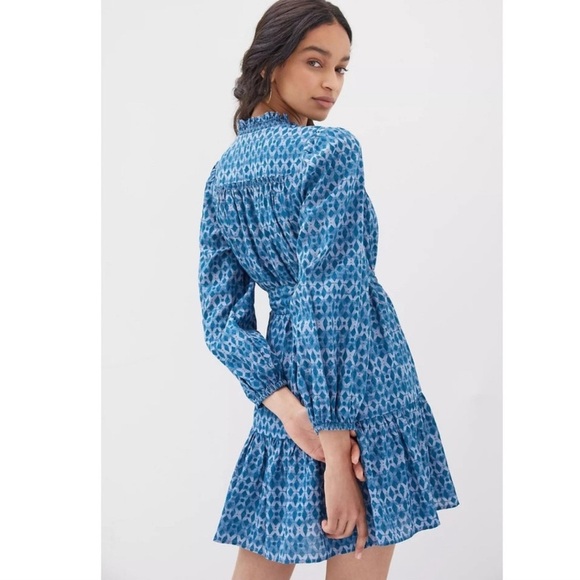 Anthropologie • Calanthe Mini Shirtdress - Blue Motif Small - Picture 15 of 15